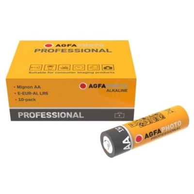 Stort udvalg. [Aa 10-Pak Agfaphoto Professional Batteri - Alkaline