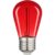 0,6W Farvet Led Kronepære – Rød, Kultråd, E27 – Dæmpbar : Ikke Dæmpbar, Kulør : Rød