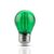 V-Tac 2W Farvet Led Kronepære – Grøn, Kultråd, E27 – Dæmpbar : Ikke Dæmpbar, Kulør : Grøn