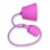 V-Tac Silikone Pendellampe Med Stofledning – Pink, E27